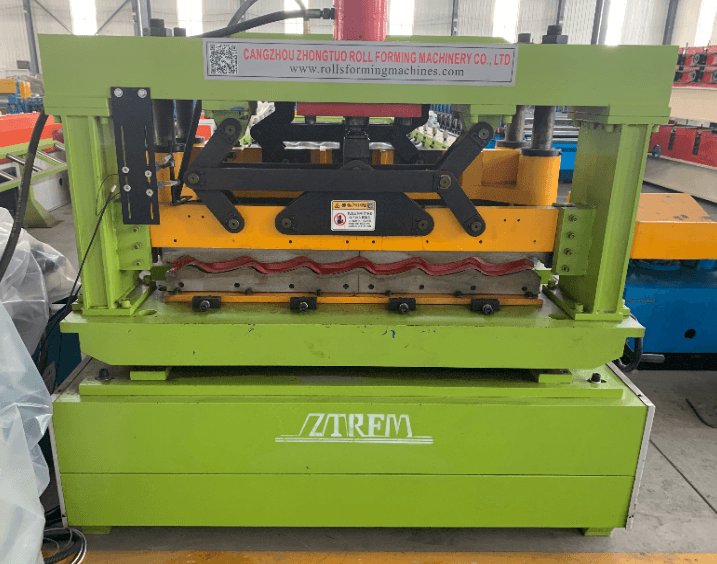Arch shape step tile or glazed tile rolling forming machine - ZTRFM